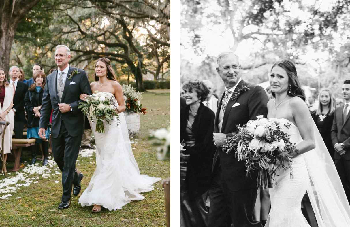 Emily Walking Down The Aisle With Father